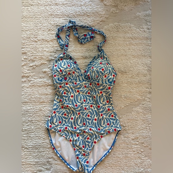 Boden Ischia Halter Swimsuit Size 8 - Picture 2 of 5